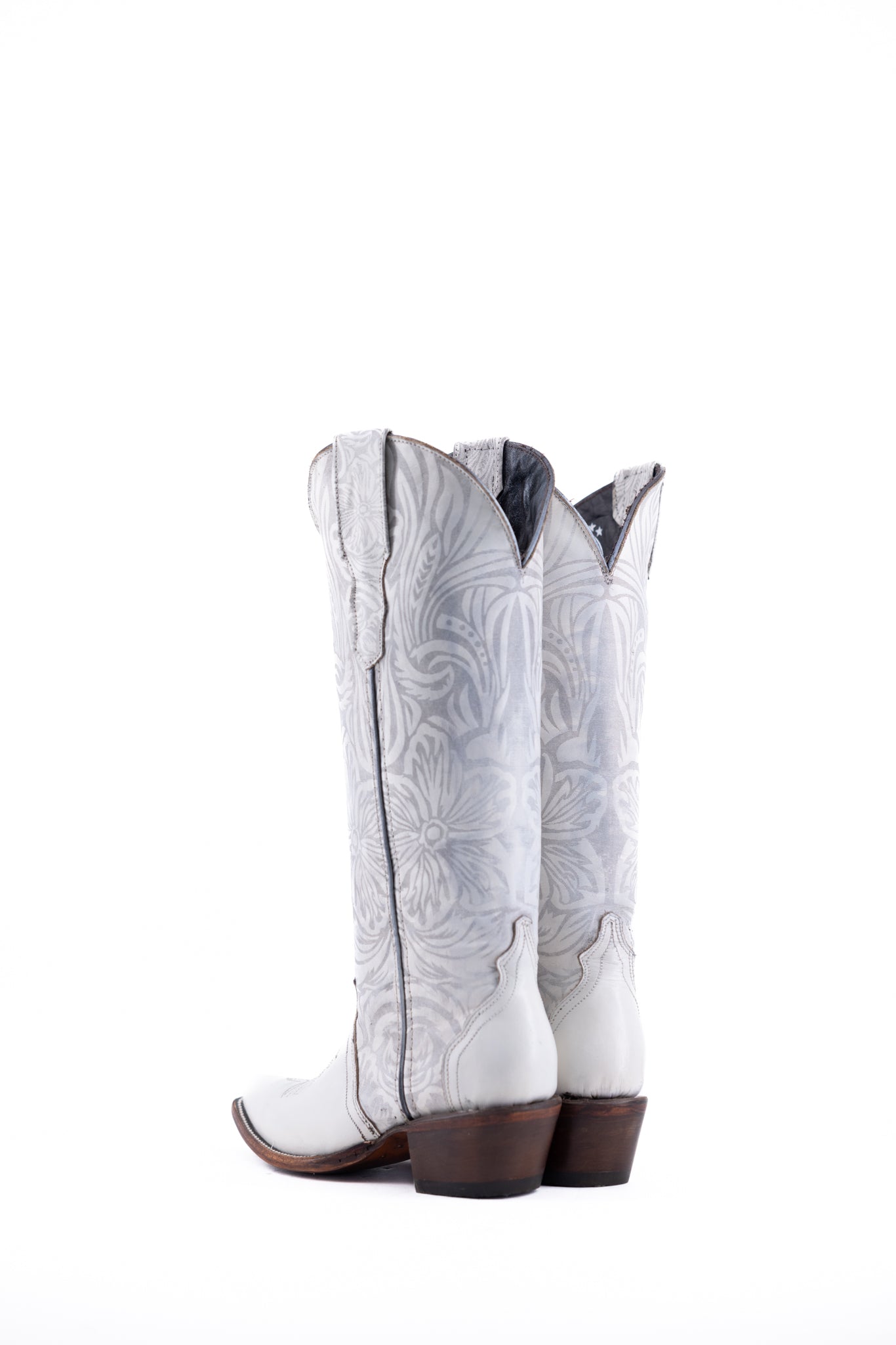 Hibiscus Flor Tall Snip Toe Cowgirl Boot