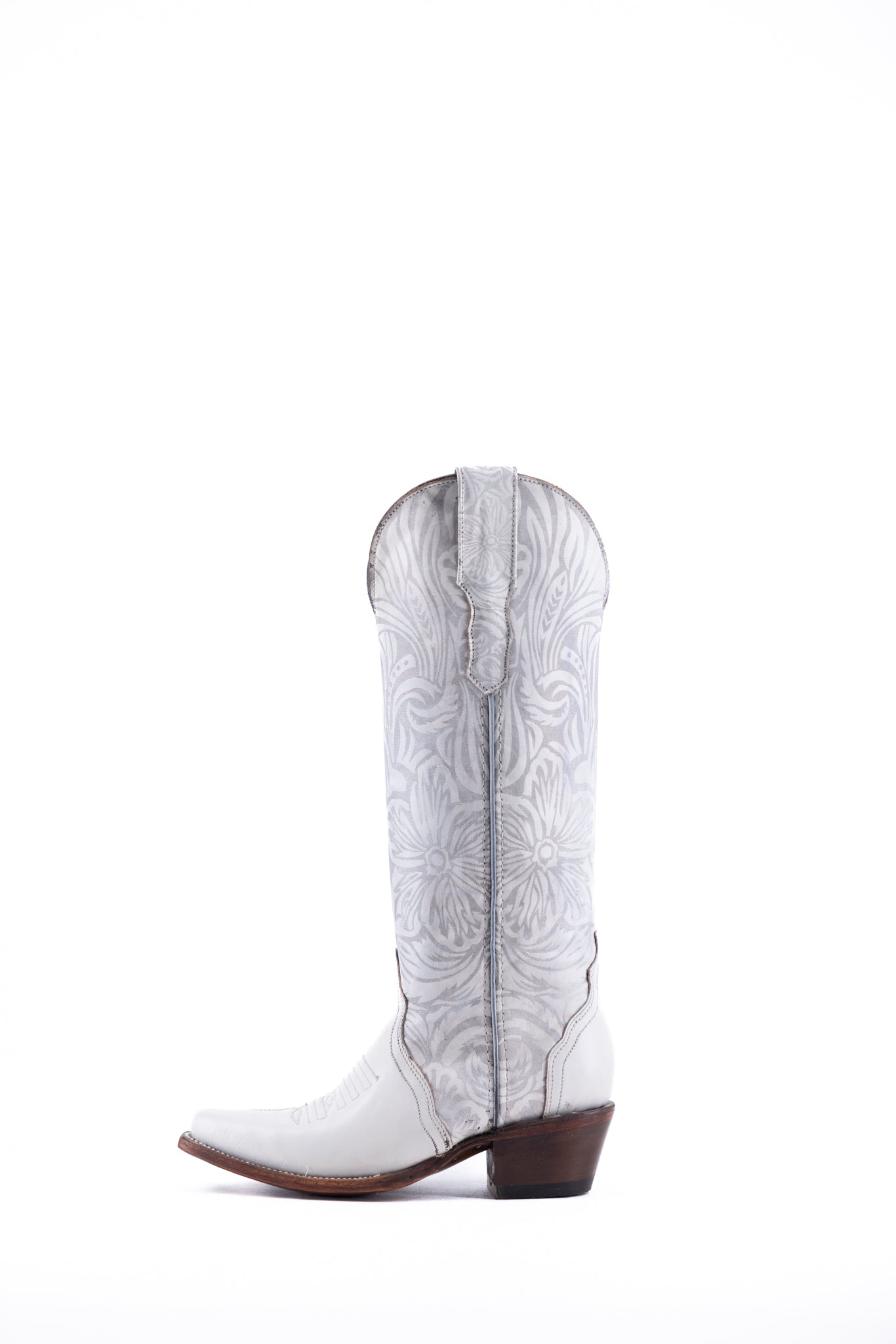 Hibiscus Flor Tall Snip Toe Cowgirl Boot