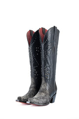 Larissa Tall Red Bottom Cowhide Snip Toe Cowgirl Boot Size 8 Box LW7