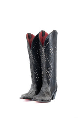 Larissa Tall Red Bottom Cowhide Snip Toe Cowgirl Boot Size 5 Box LW15