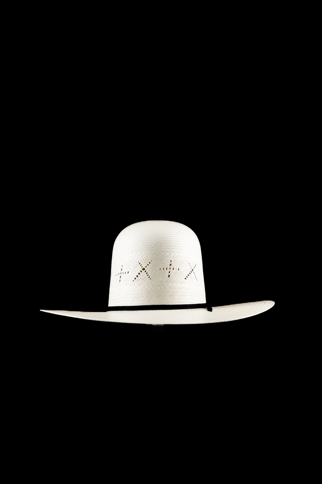 Rock'em 100X X Cross Open Crown Straw Hat