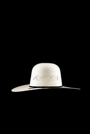 Rock'em 100X X Cross Open Crown Straw Hat