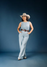 Sleeveless Woven Jumpsuit