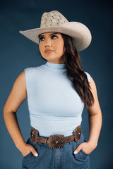 Cap Sleeves Fitted Cropped Top