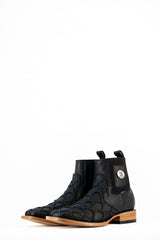 Clon Pirarucu Matte Square Toe Ankle Boot