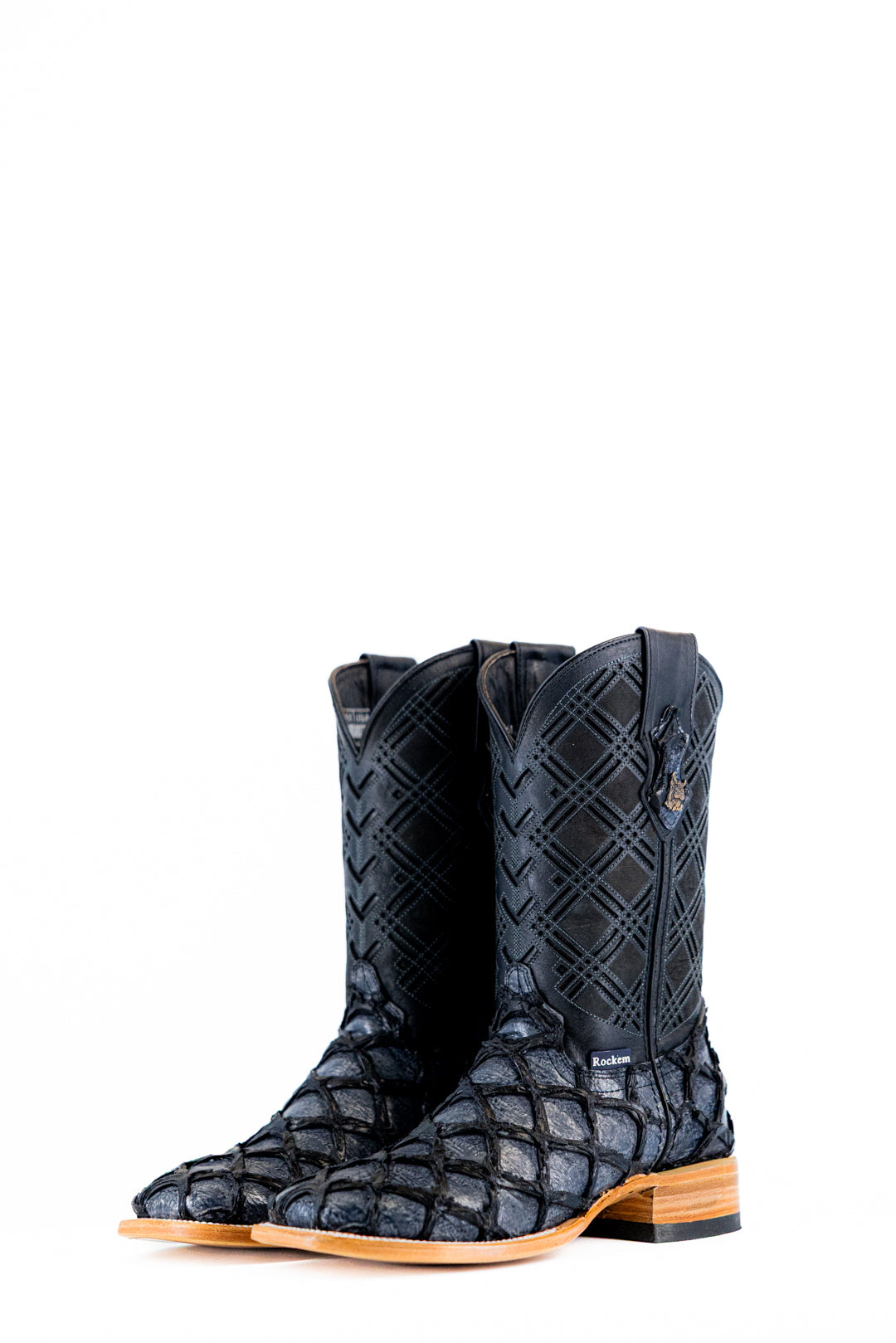 Bradley Pirarucu Square Toe Cowboy Boot