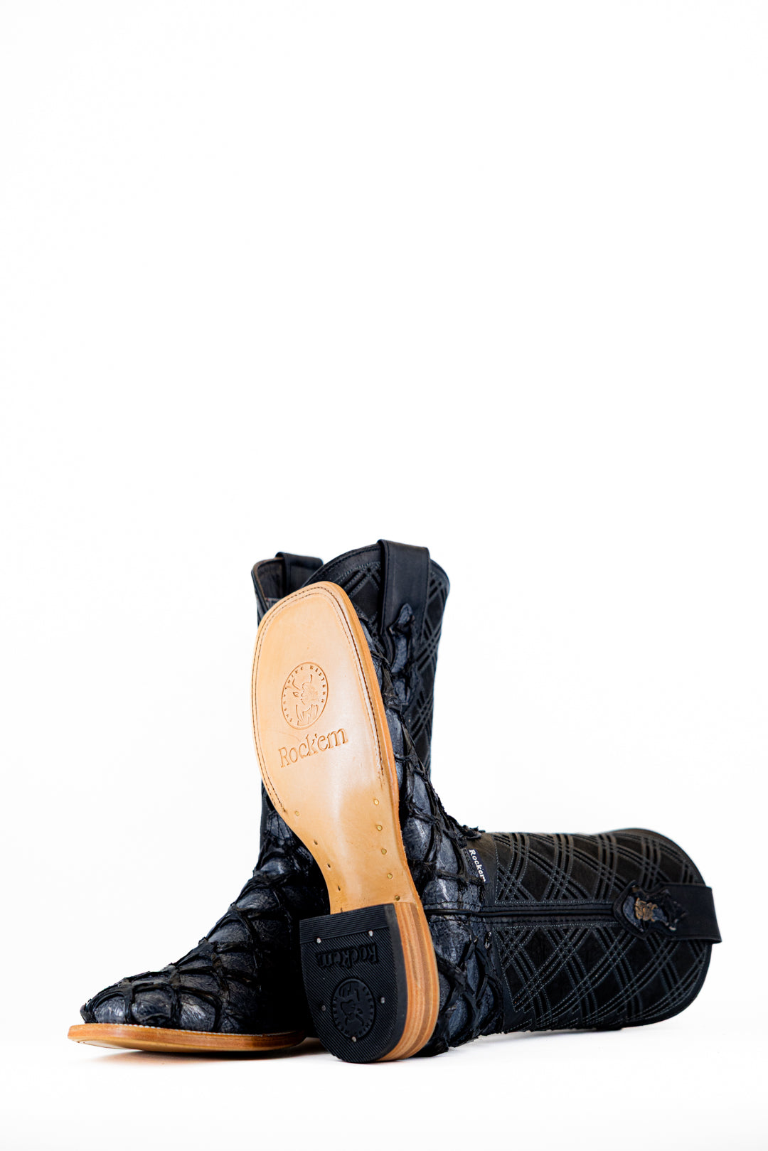 Bradley Pirarucu Square Toe Cowboy Boot