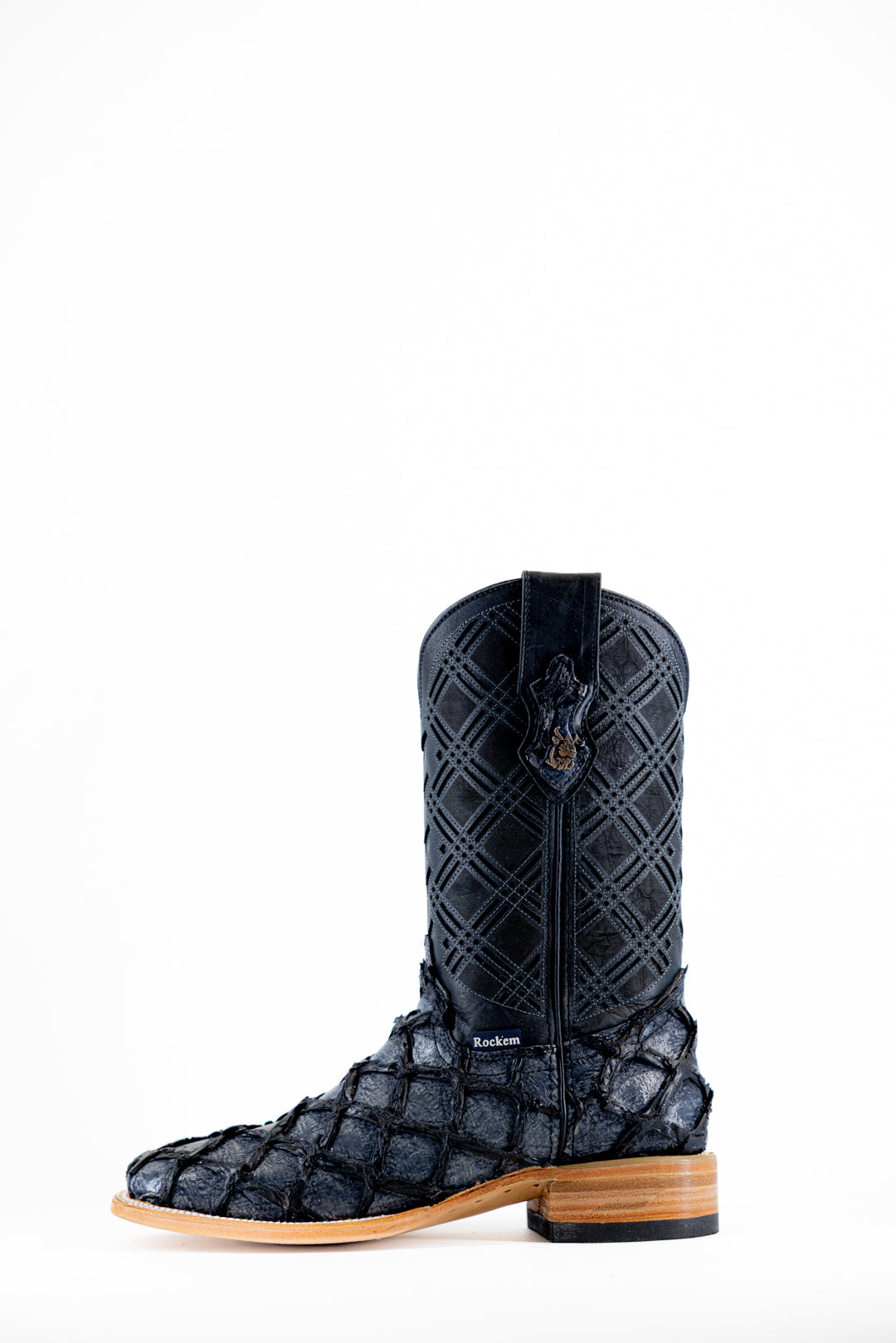 Bradley Pirarucu Square Toe Cowboy Boot