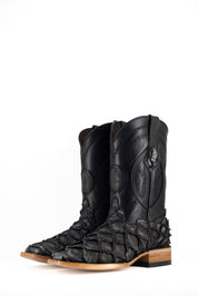 Exotic Fish Square Toe Cowboy Boot