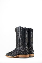 Exotic Fish Square Toe Cowboy Boot