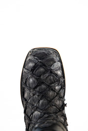 Exotic Fish Square Toe Cowboy Boot
