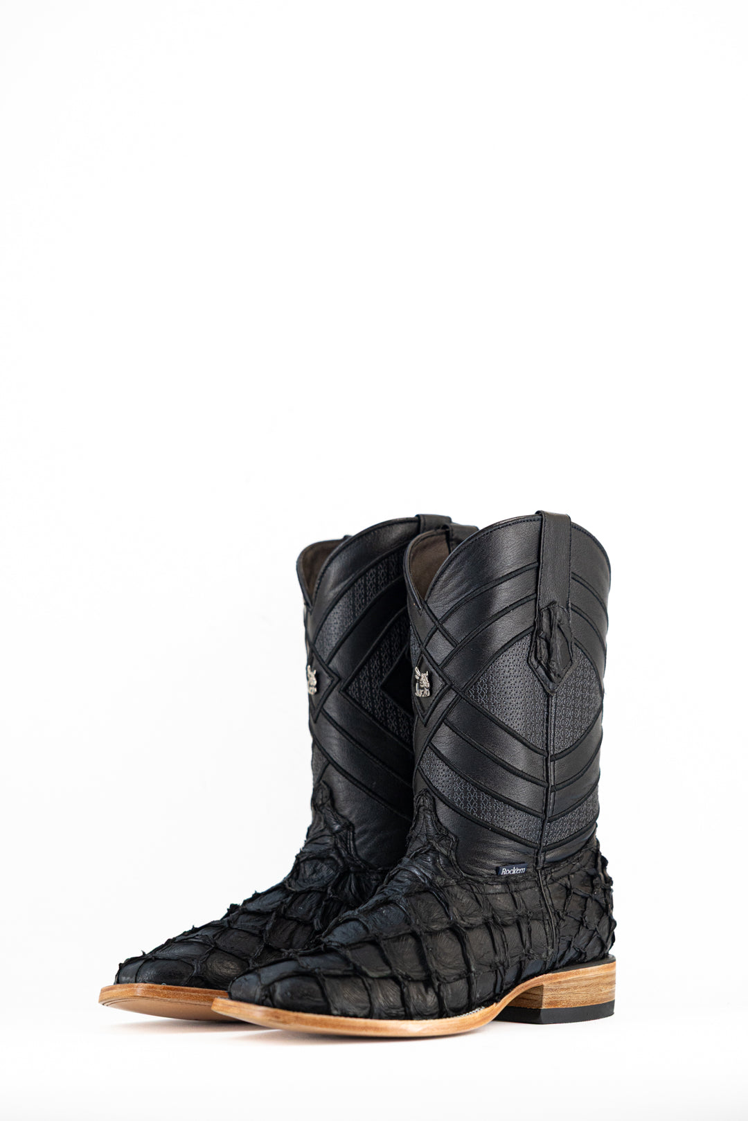 Prescott Pirarucu Exotic Square Toe Cowboy Boot