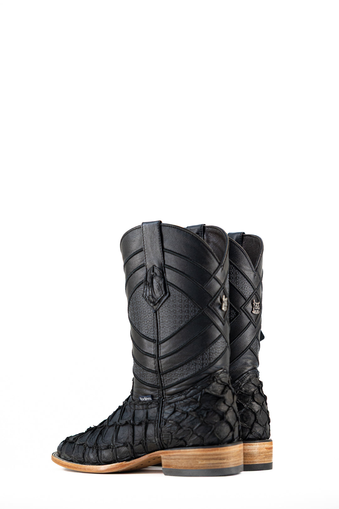 Prescott Pirarucu Exotic Square Toe Cowboy Boot