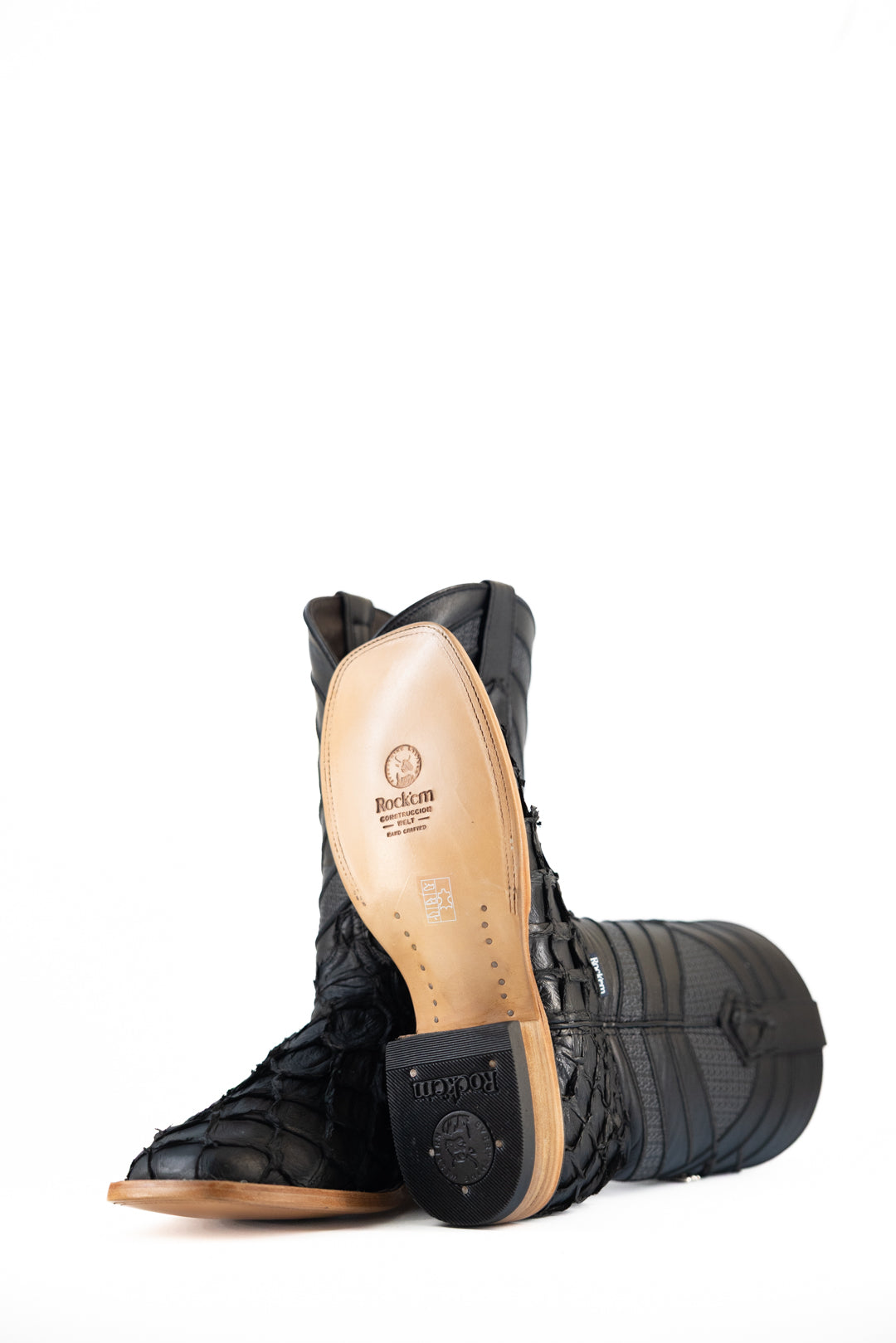 Prescott Pirarucu Exotic Square Toe Cowboy Boot