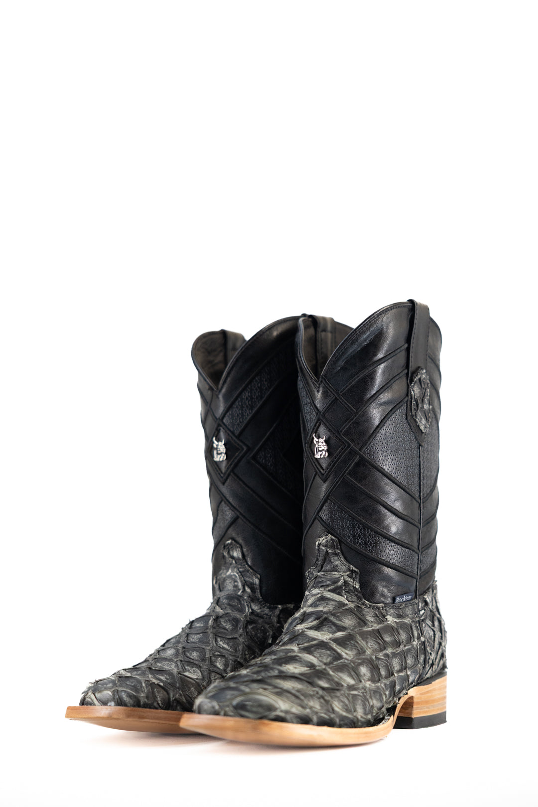 Prescott Pirarucu Exotic Square Toe Cowboy Boot