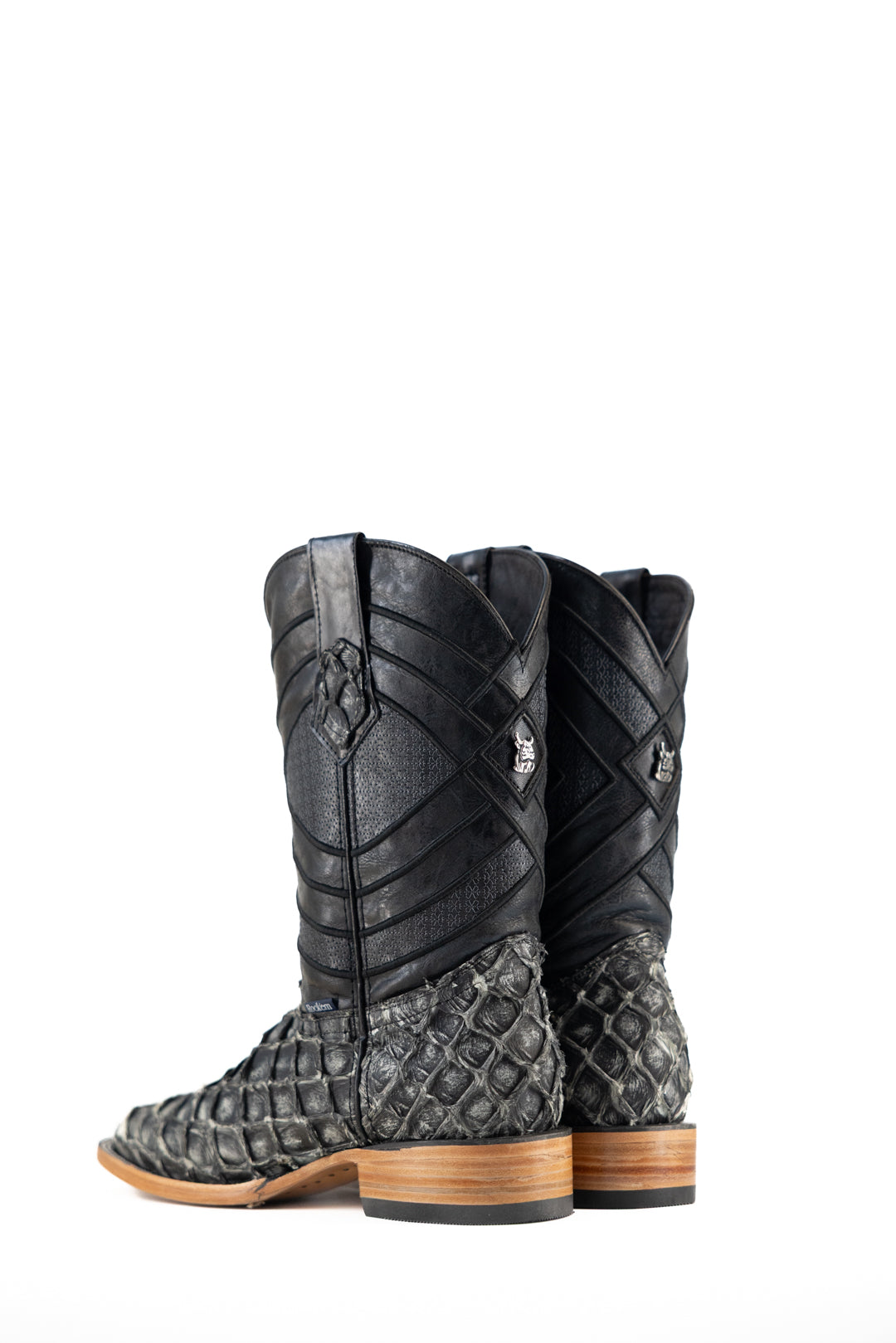Prescott Pirarucu Exotic Square Toe Cowboy Boot
