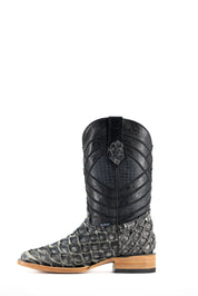 Prescott Pirarucu Exotic Square Toe Cowboy Boot
