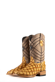 Prescott Pirarucu Exotic Square Toe Cowboy Boot