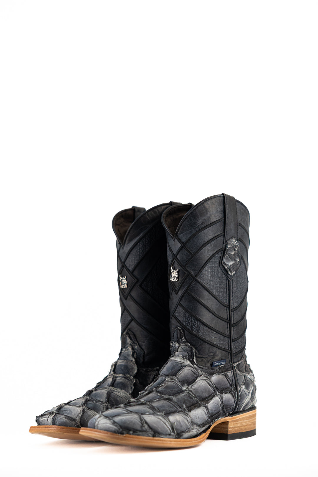 Prescott Pirarucu Exotic Square Toe Cowboy Boot