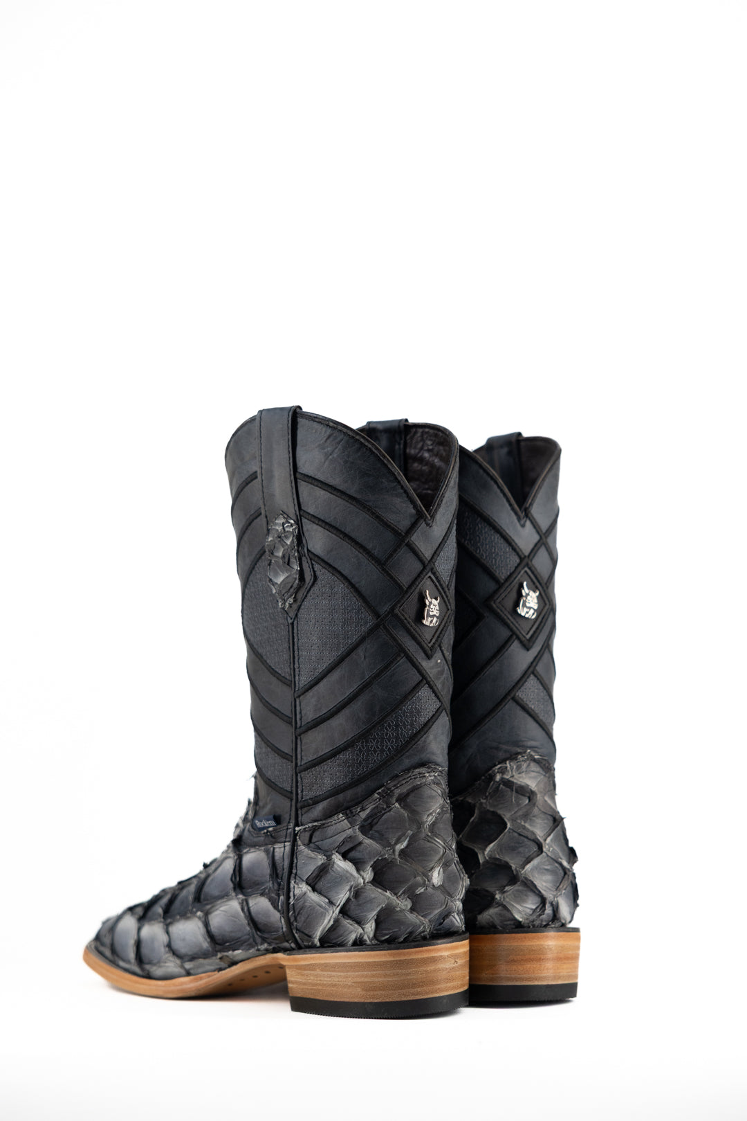 Prescott Pirarucu Exotic Square Toe Cowboy Boot