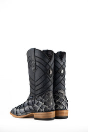 Prescott Pirarucu Exotic Square Toe Cowboy Boot