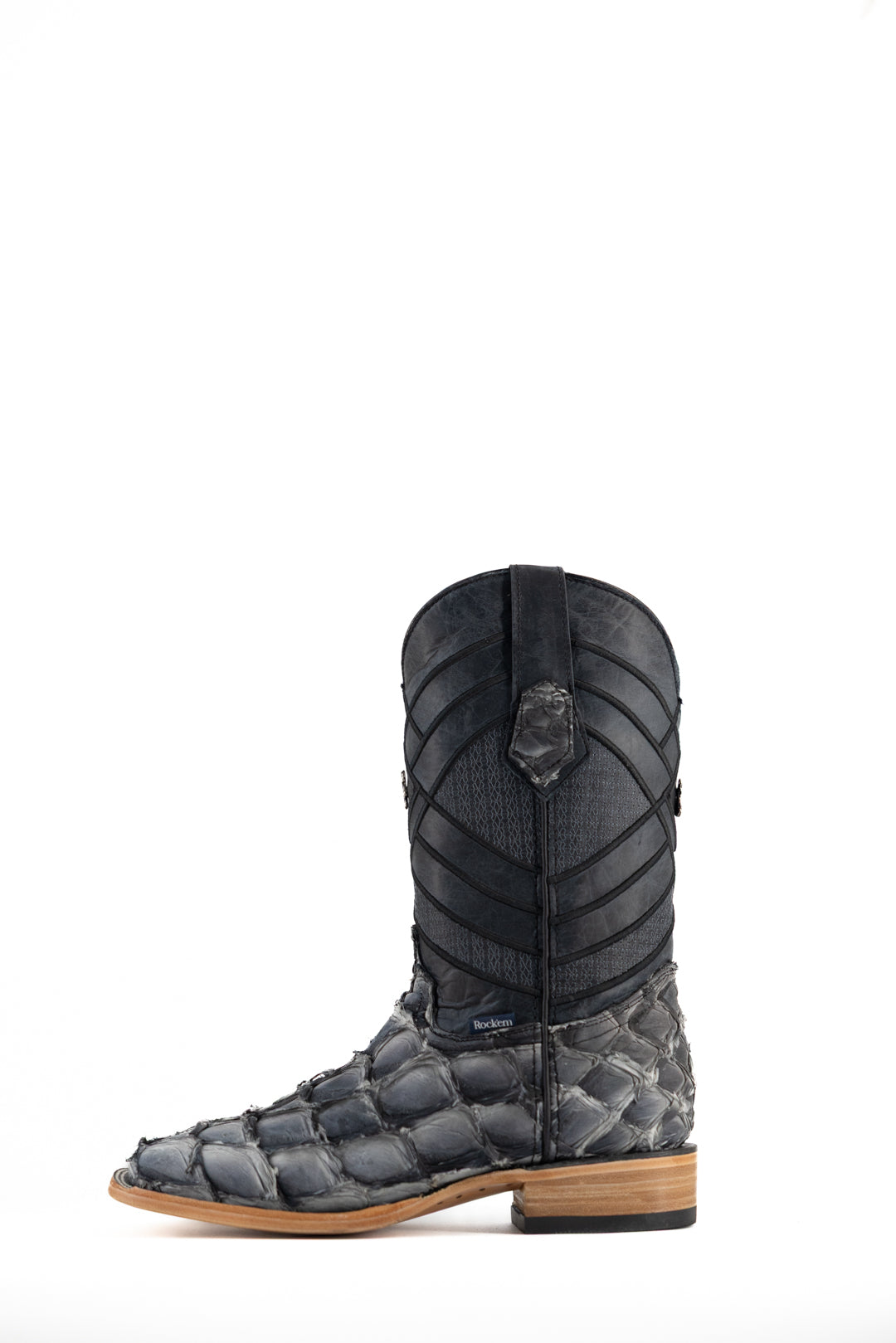 Prescott Pirarucu Exotic Square Toe Cowboy Boot