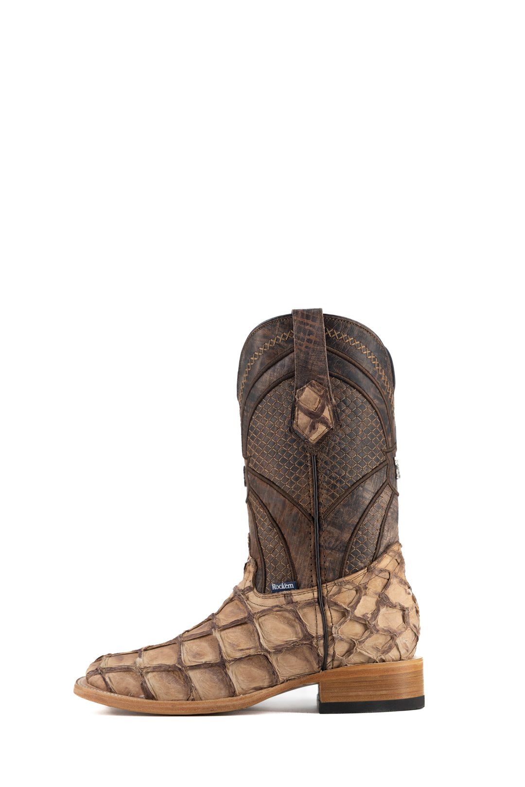 Jones Pirarucu Exotic Square Toe Cowboy Boot