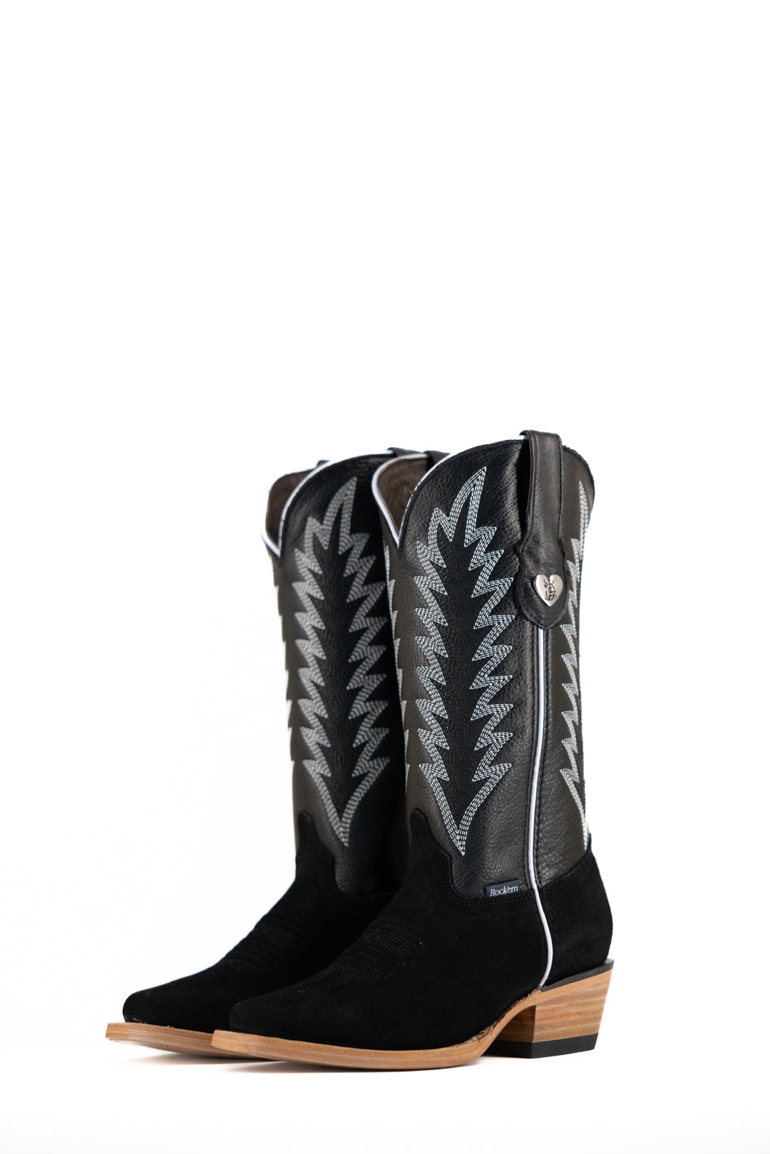 Sierra Roughout Frontier Toe Cowgirl Boot