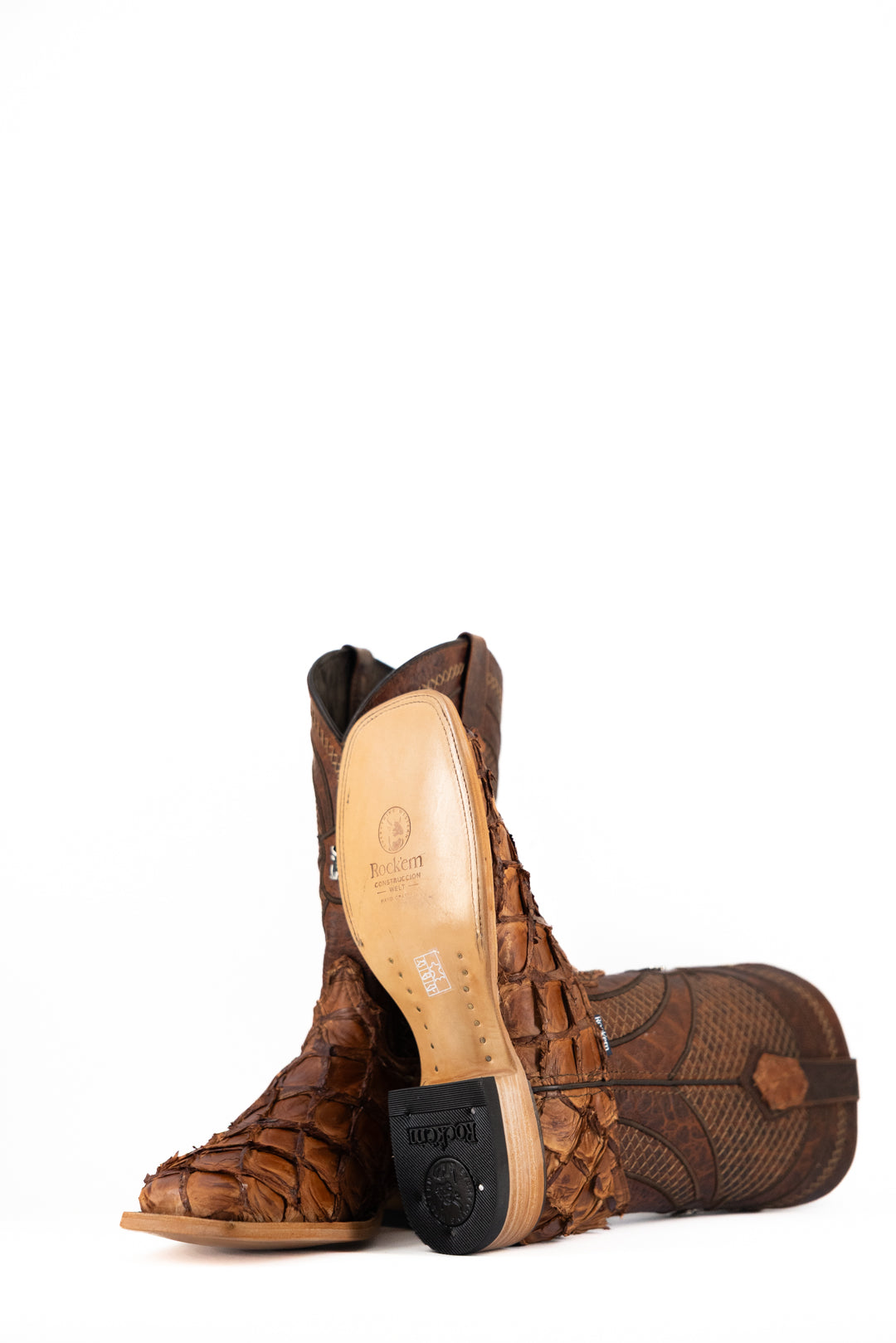 Jones Pirarucu Exotic Square Toe Cowboy Boot