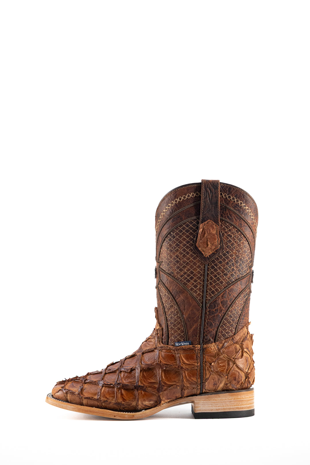 Jones Pirarucu Exotic Square Toe Cowboy Boot