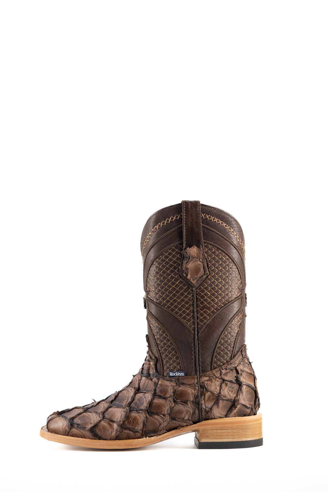 Jones Pirarucu Exotic Square Toe Cowboy Boot