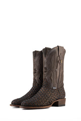 Woven Renegade Round Toe Cowboy Boot