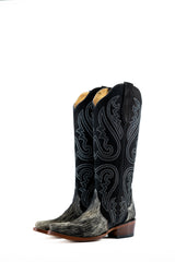 Jazlyn Tall Snip Toe Cowgirl Boot Size 6 Box MW11