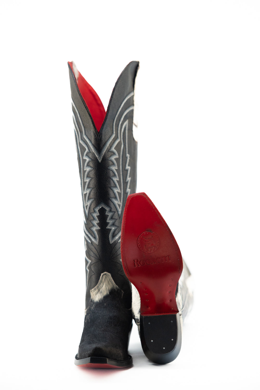 Collins Red Bottom Wide Calf Tall Cowgirl Boot Size 9 Box MW24