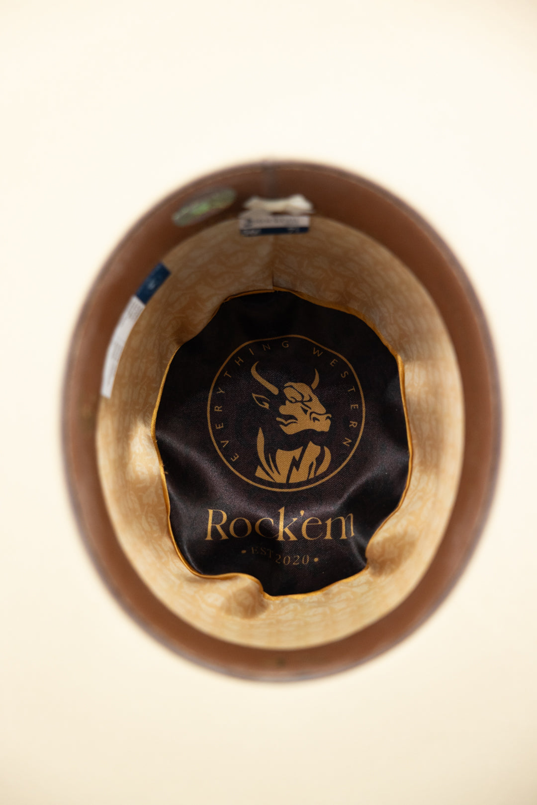 Rock'em 4X Bone Open Crown Felt Cowboy Hat