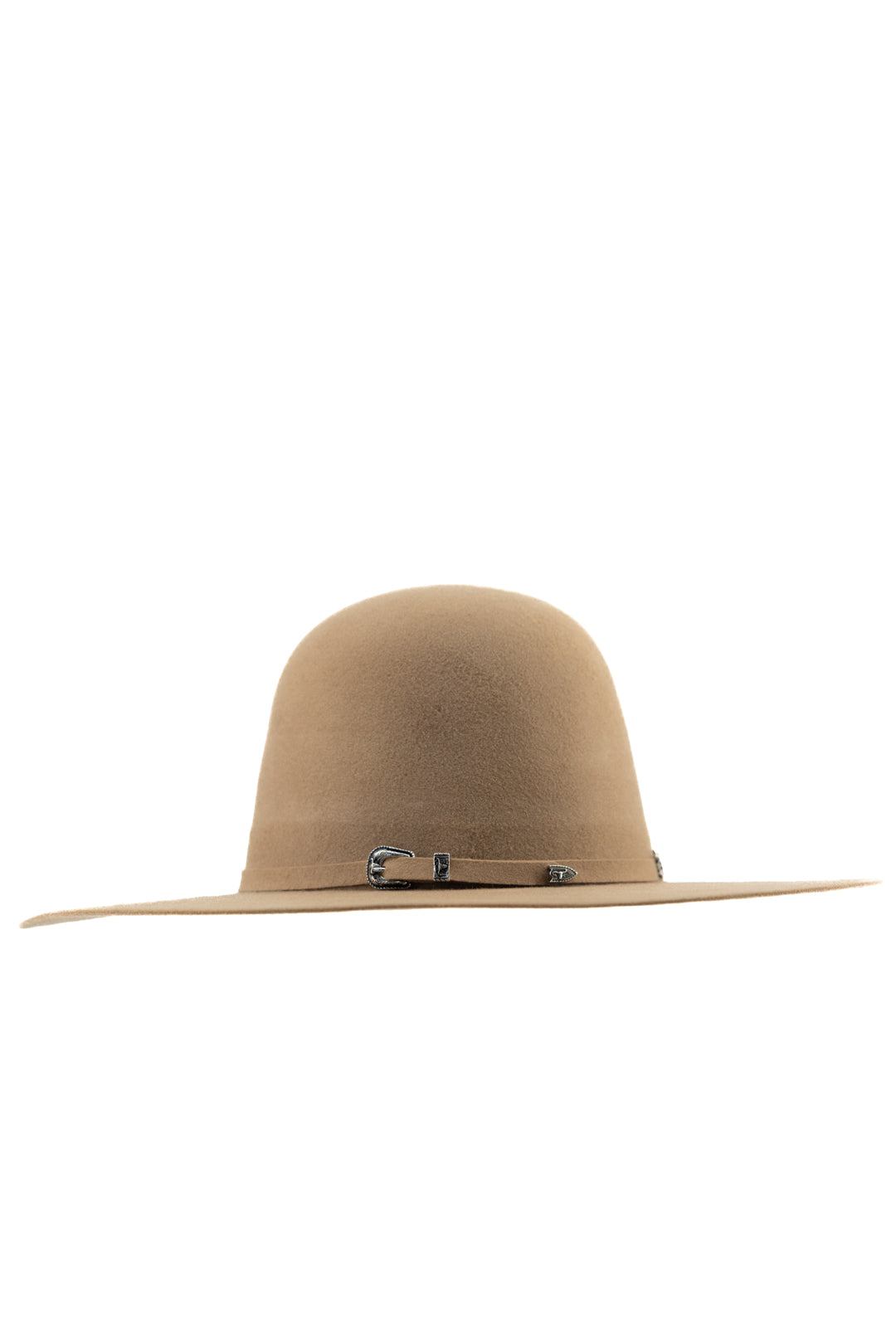 Rock'em 4X Khaki Open Crown Felt Cowboy Hat