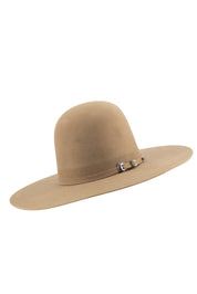 Rock'em 4X Khaki Open Crown Felt Cowboy Hat