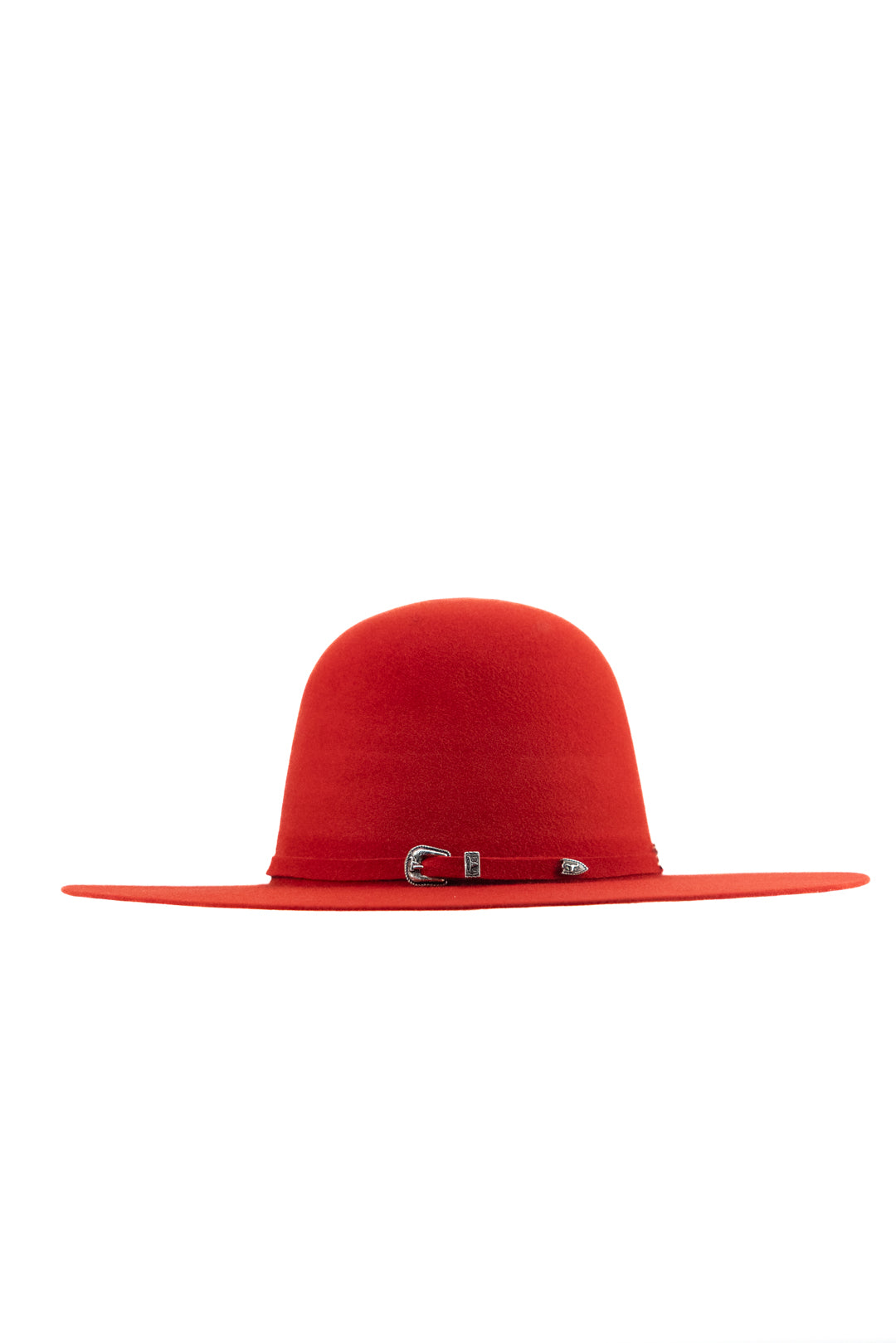 Rock'em 4X Red Open Crown Felt Cowboy Hat