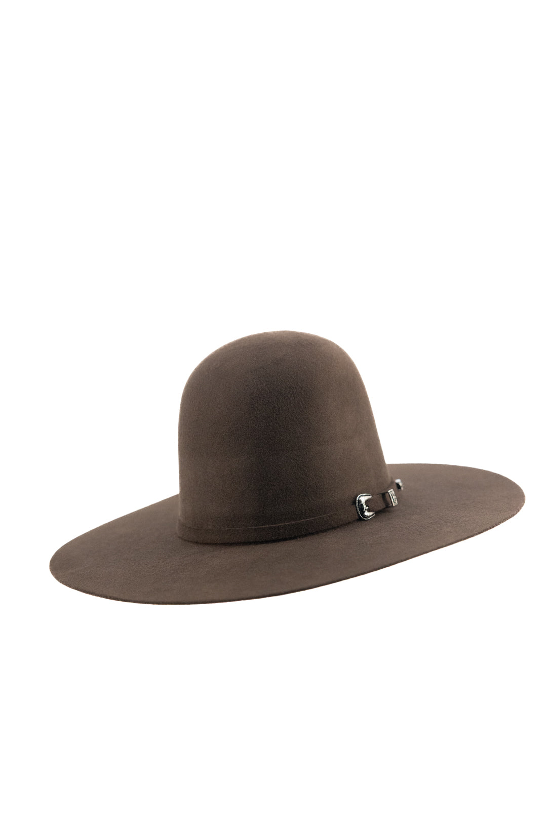 Rock'em 4X Brown Open Crown Felt Cowboy Hat