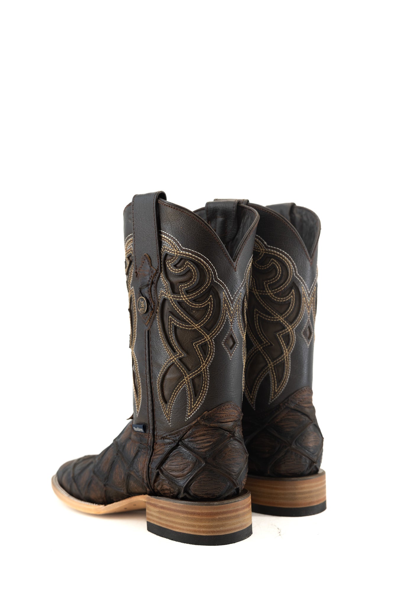 Big Bass Pirarucu Matte Square Toe Cowboy Boots