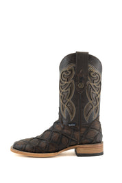 Big Bass Pirarucu Matte Square Toe Cowboy Boots