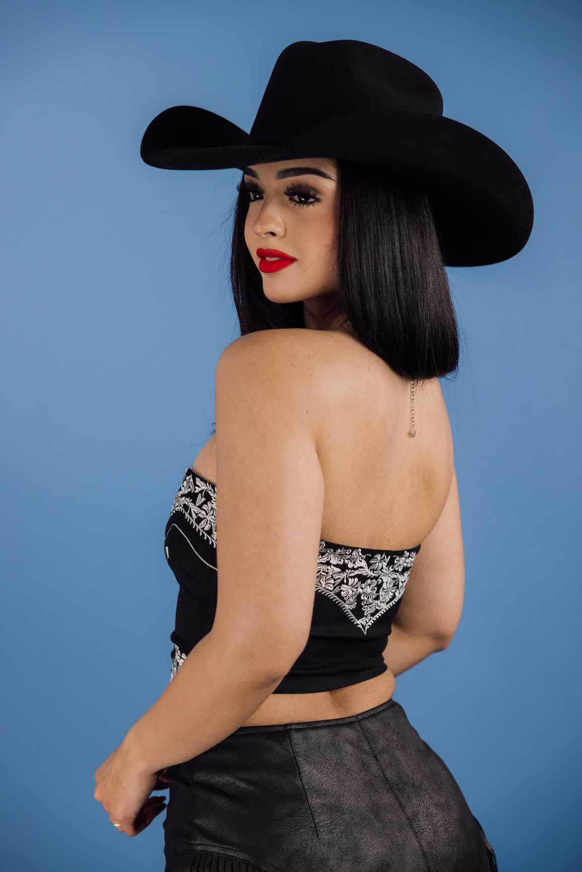 Montana Embroidered Suede Bustier Top – Rock'Em