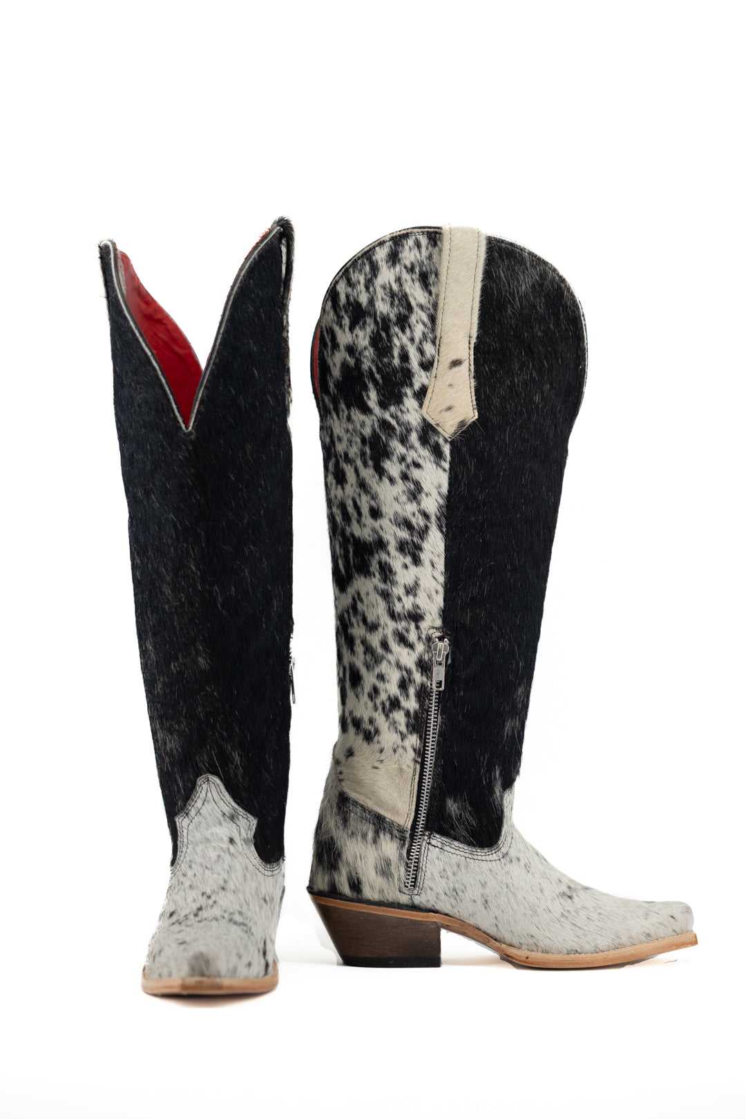 Gia Tall Cowhide WideCalf Snip Toe Cowgirl Boot Size 5 Box OW2