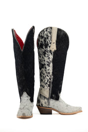 Gia Tall Cowhide WideCalf Snip Toe Cowgirl Boot Size 5 Box OW2