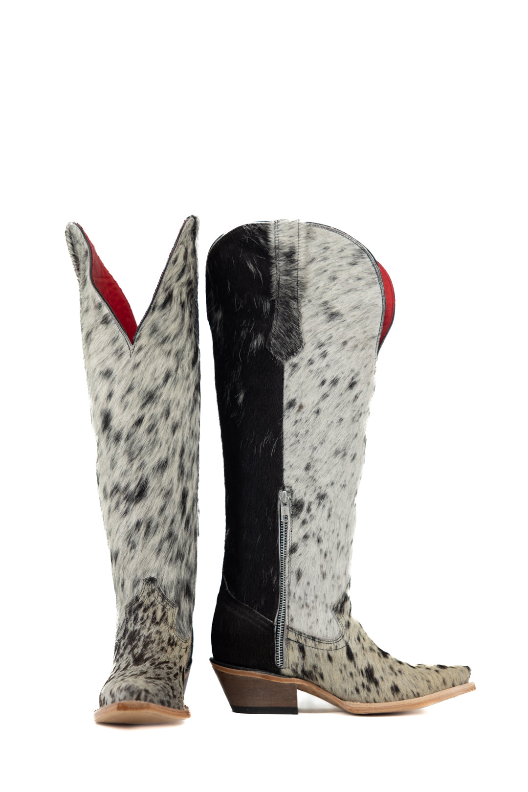 Gia Tall Cowhide WideCalf Snip Toe Cowgirl Boot Size 6 Box OW3