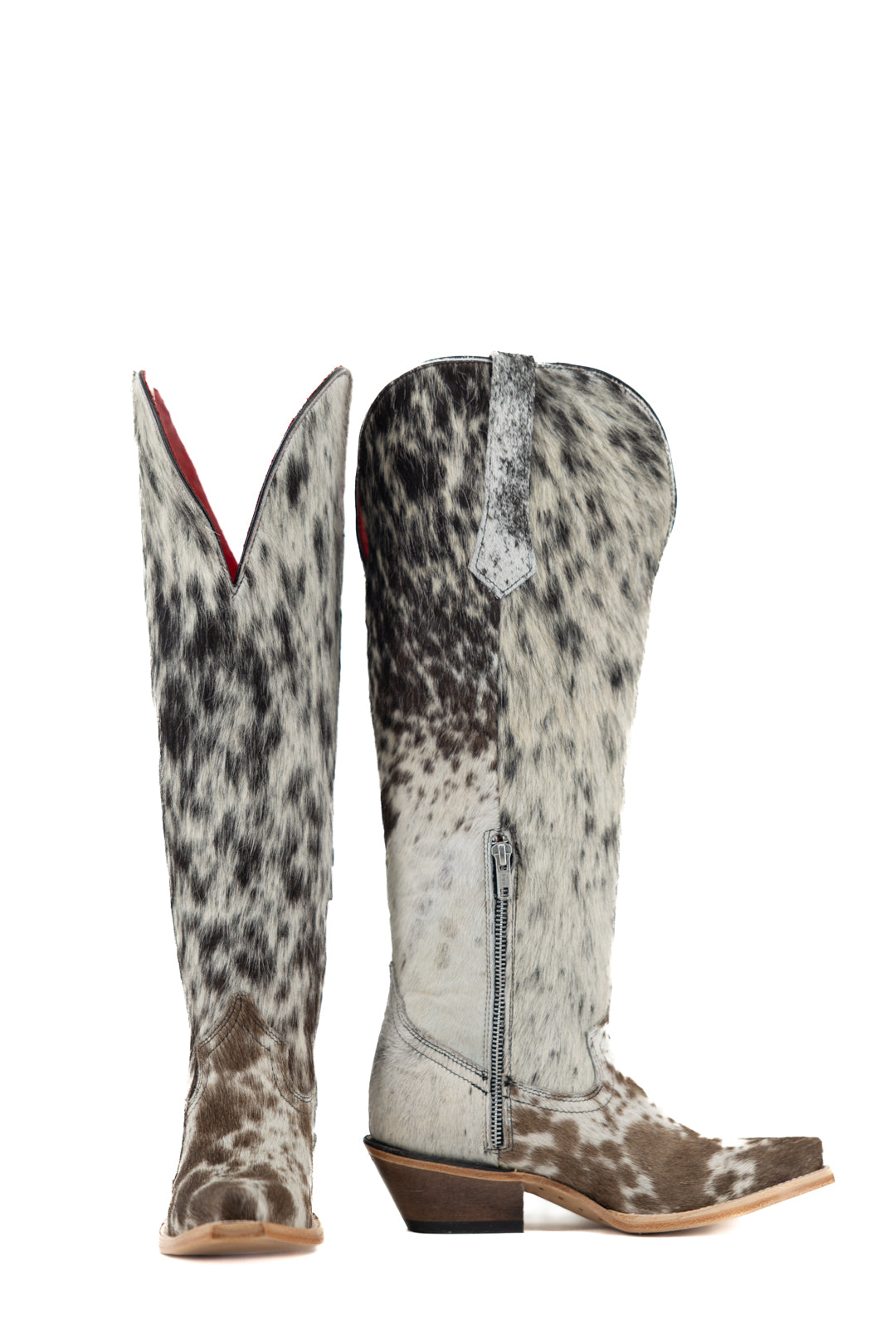 Gia Tall Cowhide WideCalf Snip Toe Cowgirl Boot Size 6 Box OW4
