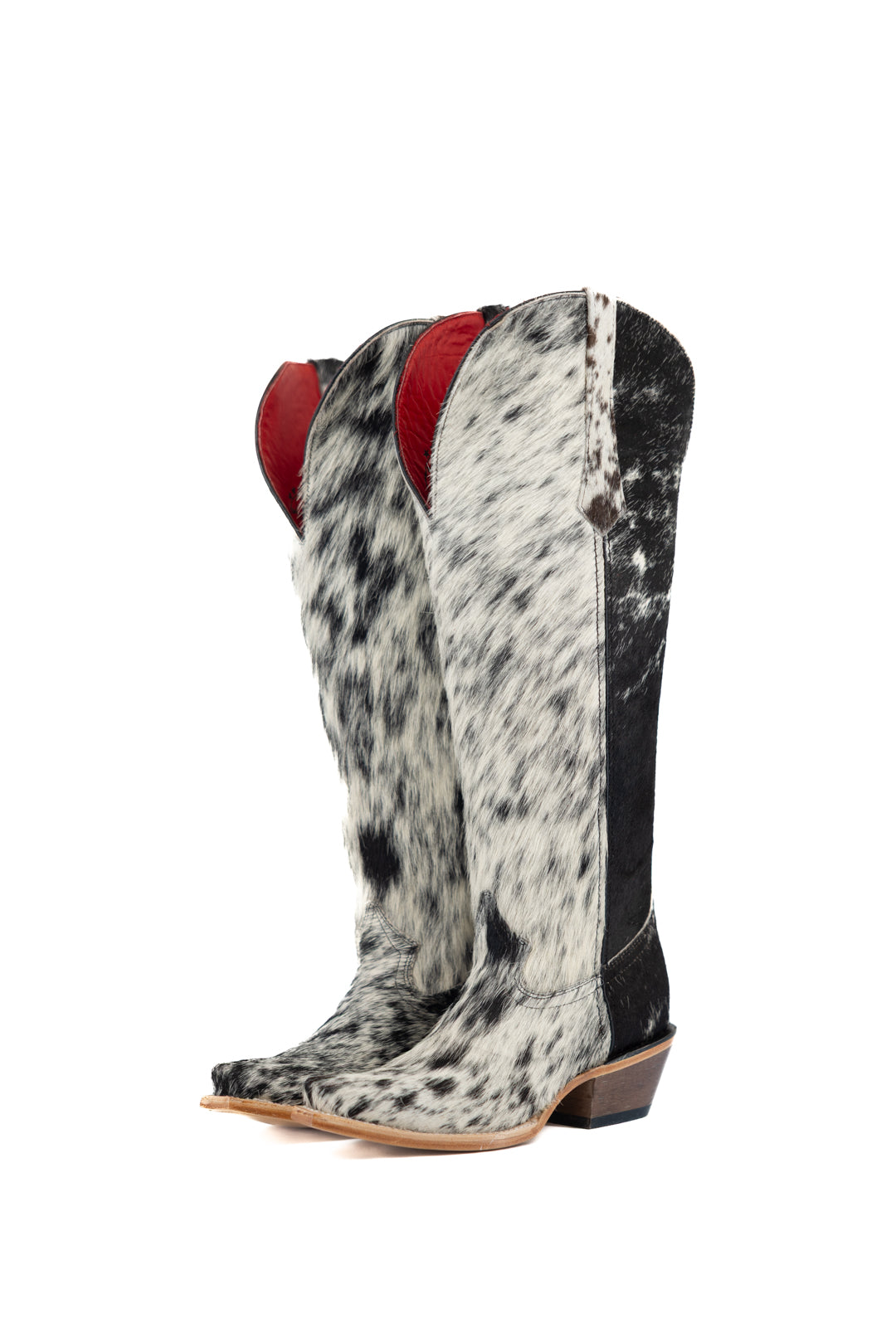 Gia Tall Cowhide WideCalf Snip Toe Cowgirl Boot Size 6.5 Box OW7