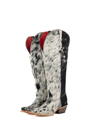 Gia Tall Cowhide WideCalf Snip Toe Cowgirl Boot Size 6.5 Box OW7