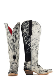 Gia Tall Cowhide WideCalf Snip Toe Cowgirl Boot Size 6.5 Box OW7