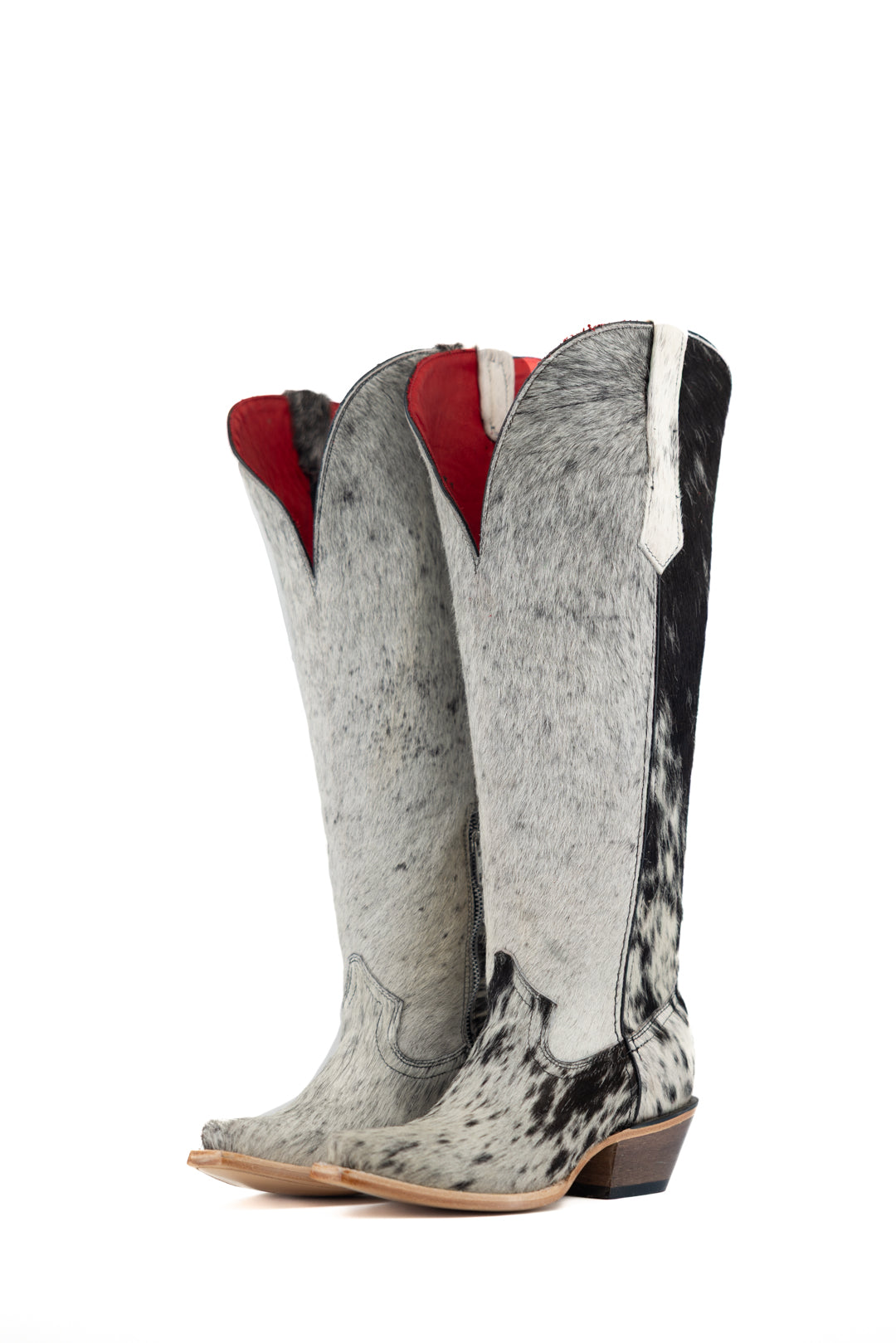 Gia Tall Cowhide WideCalf Snip Toe Cowgirl Boot Size 6.5 Box OW8